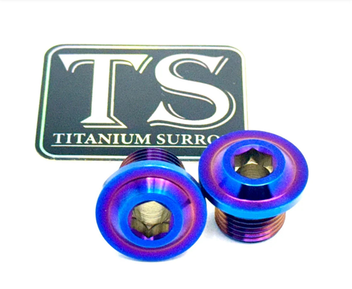 Titanium front axle bolts
