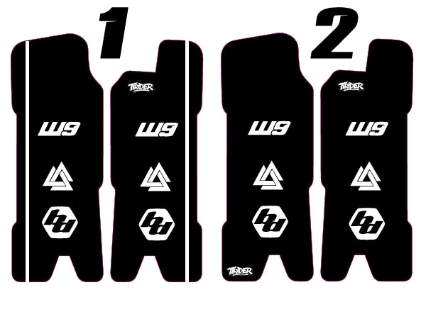 Surron lbx fork guard decals