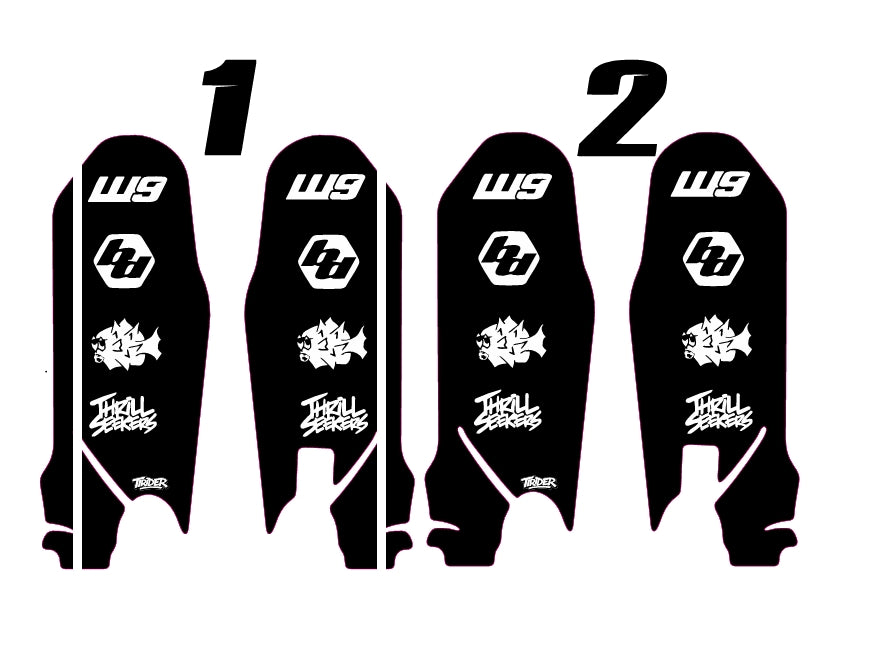 Ultra bee fork guard decals