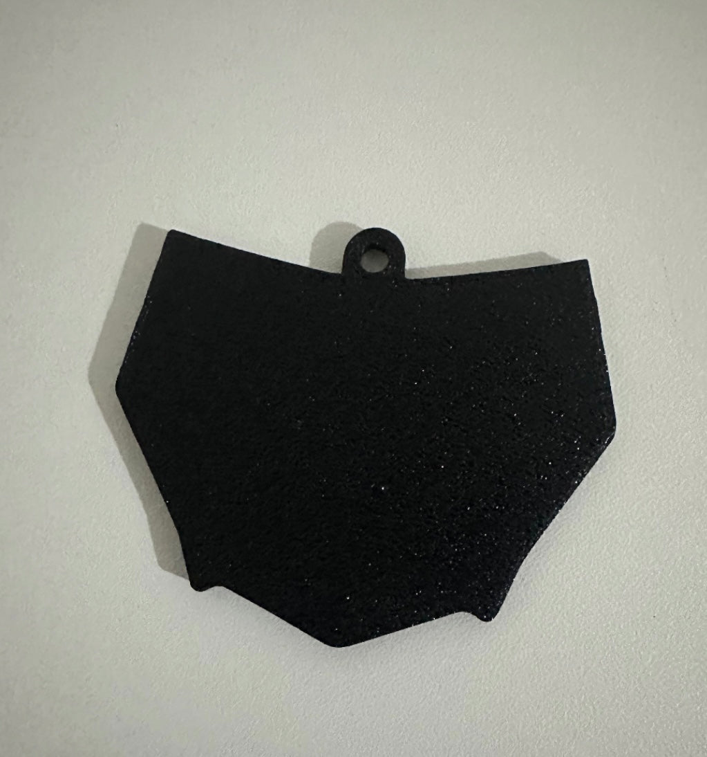 Mini motocutz plate keychain