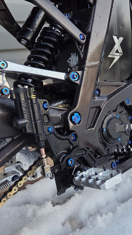 Footbrake titanium kit (6pc)