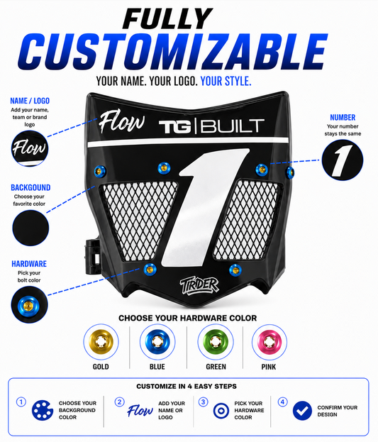 *CUSTOM* Titanium vented plate