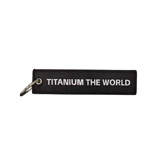 "Titanium the world" jet tag