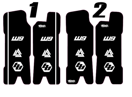 Surron lbx fork guard decals