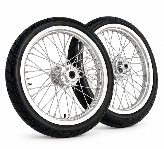 Chrome LBX/Eride/79Bike Supermoto Wheel Set